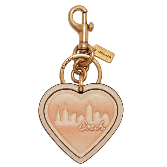 NWT COACH X JENNIFER LOPEZ Heart Bag Charm Keychain - Picture 1 of 14